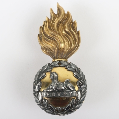 Victorian Lancashire Fusiliers Officers Fur Cap Grenade.