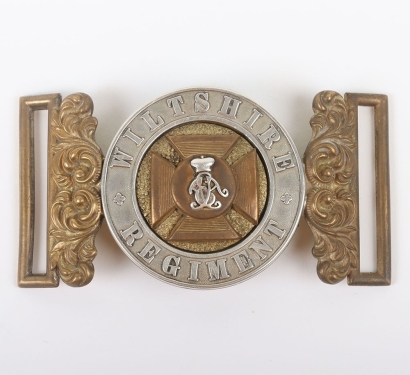 Victorian Wiltshire Regiment Officers Waist Belt Clasp
