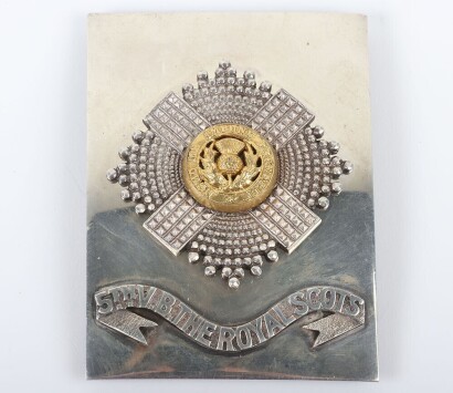 Rare 5th Volunteer Battalion The Royal Scots Officers Shoulder Belt Plate