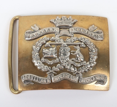 Victorian Argyll & Sutherland Highlanders Officers Waist Belt Clasp