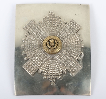 Scarce 9th (Highland) Battalion The Royal Scots Officers Shoulder Belt Plate Pre 1901