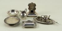 Selection of English miniature Silver, late 19th early 20th century,
