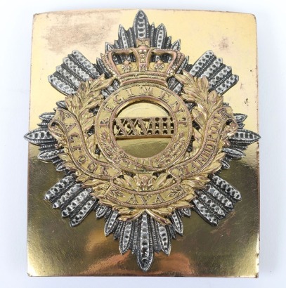 Lot: Indian Army 28th Madras Native Infantry Shoulder Belt Plate