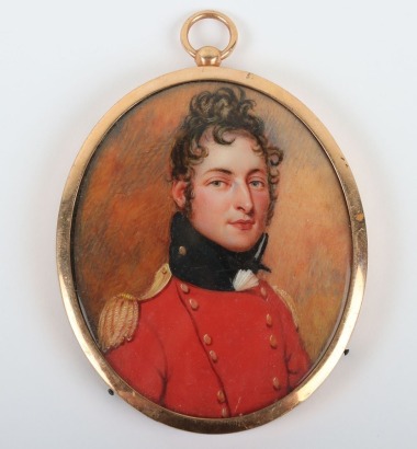 Portrait Miniature of a British Army Officer