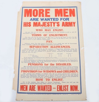 WW1 British Parliamentary Recruitment Committee Poster No115