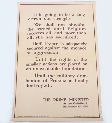 WW1 British Parliamentary Recruitment Committee Poster No110