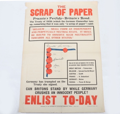 Scarce Early WW1 Recruiting Poster by the Parliamentary Recruiting Committee, Poster No 7