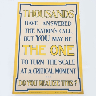 WW1 British Parliamentary Recruiting Committee Poster No94