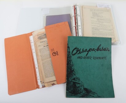A Most Complete and Comprehensive Archive of a British Prisoner of War of the Japanese in WW2