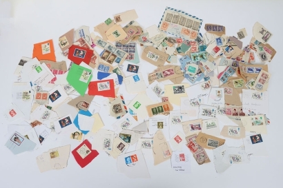Large Collection of Postage Stamps Taken from Letters Sent to No10 Downing Street