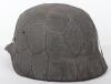 WW2 German Army / Coastal Artillery M-35 Camouflaged Steel Combat Helmet - 5