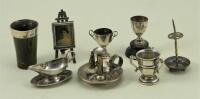 Selection of English miniature Silver, late 19th early 20th century,