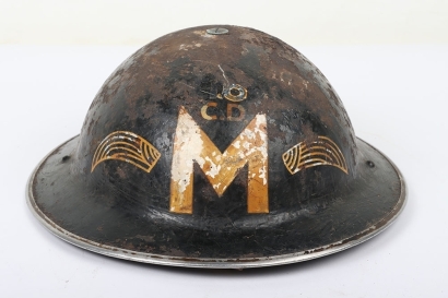 WW2 British Home Front Messengers Steel Helmet