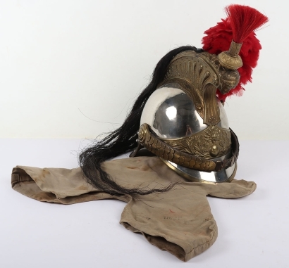 Pre WW1 French Cuirassiers Helmet with Cloth Cover