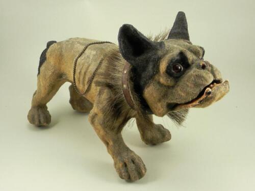 A good Roulette & Decamps barking bull dog, French circa 1890,