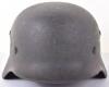 WW2 German Luftwaffe M-35 Double Decal Flight School Marked Steel Combat Helmet - 14