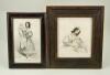 Charming pair of pictures of mother and her baby, English mid nineteenth century,