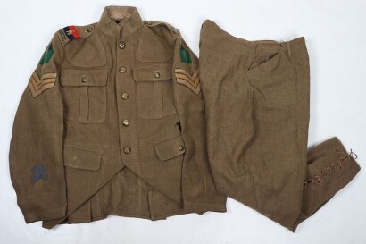 WW1 Canadian 78th Battalion Artillery, 4th Canadian Division Other Ranks Full Uniform