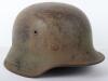 WW2 German Luftwaffe Normandy Camouflaged Steel Combat Helmet - 2