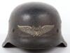 Third Reich Luftschutz Beaded Combat Helmet