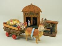 Easter Rabbit Bon Bonier, German circa 1900,