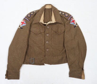 WW2 Royal Signals Battle Dress Blouse, Indian Air Formation Signals.