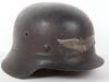 Third Reich Luftschutz Beaded Combat Helmet - 4