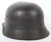 Third Reich Luftschutz Beaded Combat Helmet - 6