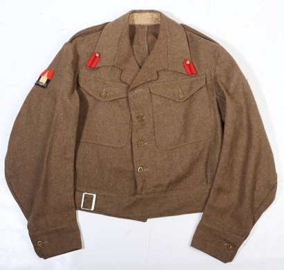 WW2 Brigadier's Battle Dress Blouse, 96th AGRA, 40 Pattern / Austerity