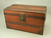 A rare Au Nain Bleu presentation dolls trunk, French circa 1900,