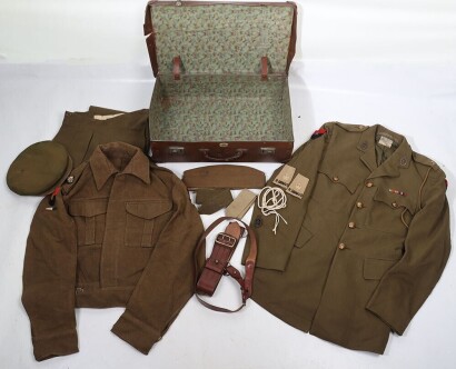 WW2 British Uniform Grouping to a Royal Signals Officer, GHQ India.