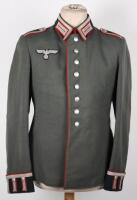 WW2 German Artillery Officers Parade Walking Out Tunic