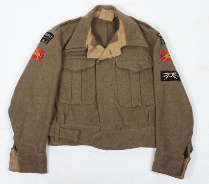 HQ Hong Kong Land Forces, Royal Signal Battle Dress Blouse, SEAC.