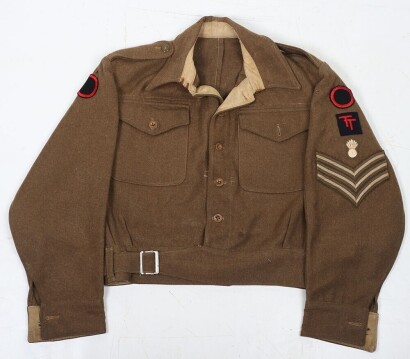 British Troops Berlin, P40 Battle Dress Blouse, 50th Infantry Division.