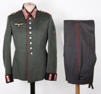 WW2 German Artillery NCO’s Parade Waffenrock Uniform Set for a Krim Shield Winner