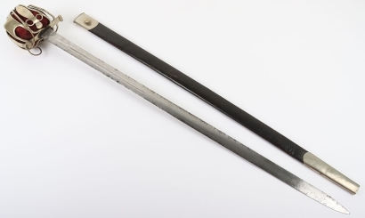 Scottish Sergeant&rsquo;s Type Basket Hilt Broadsword