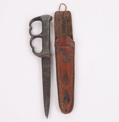 British Robbins Dudley Knuckleduster Fighting Knife
