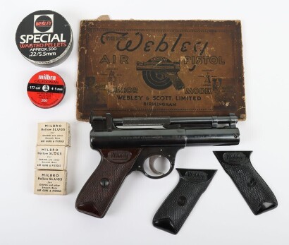 .22 Webley Senior Air Pistol with Accessories