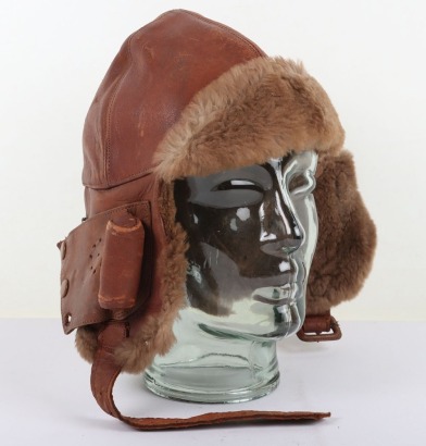 WW1 RFC / RNAS Mk.1 Leather Flying Helmet 1918 Dated.