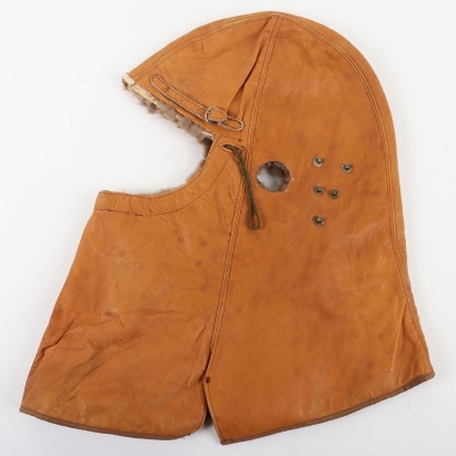 WW1 RFC / RNAS Cowl Pattern Leather Flying Helmet.