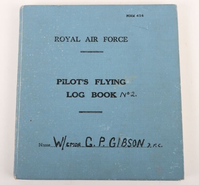 Wing Commander Guy Gibson's RAF Log Book (Copy)