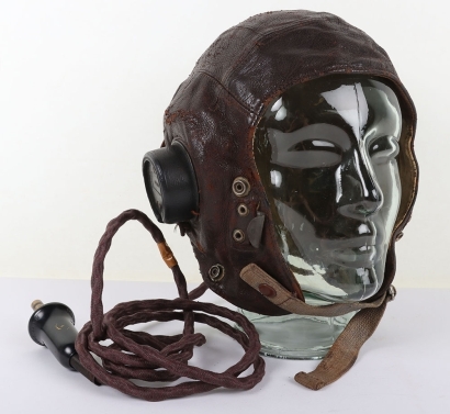 WW2 RAF 3rd Pattern C Type Flying Helmet with Witing Loom.