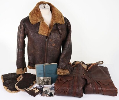 WW2 RAF Navigators Log Books, Personal Paperwork and Irvin Flying Suit to Frank Staziker, 307, 264 & 169 Squadrons, Confimred &lsquo;kills&rsquo;.
