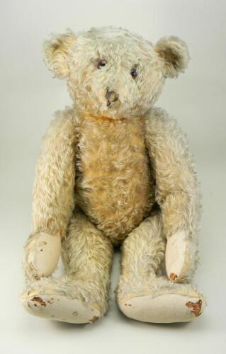 A large Steiff long golden mohair Teddy bear, 1920s,