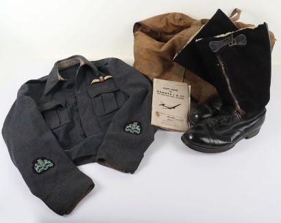WW2 RAF Dakota Pilot Grouping, WSD Blouse, 43 Pattern Boots.