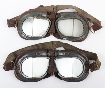 WW2 RAF Mk.VIII Flying Goggles, Two Pairs.