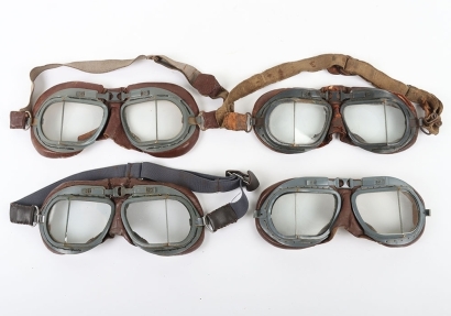 WW2 RAF Mk.VIII Flying Goggles x4.