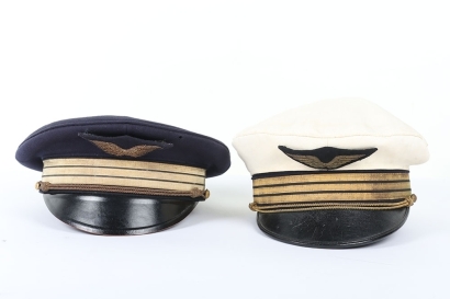 Two WW2 French Air Force, Arm&eacute;e de l'Air, Peaked Caps.