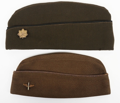 Two USAAF Service Garrison Caps, Officers & EN Mans.