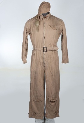 WW2 USAAF AN6550 Summer Flight Suit & Flying Helmet.